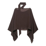 New Rivet Decorative Scarf Fashion Cloak Top