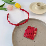 New Women Girls Portable Stretch Fold Hairbands Sweet Headband Convenience Hair Hold Hoop Decorate Fashion Hair