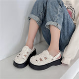 Summer, The New Baotou Thick-Soled Sandals Are Hollowed Out And Breathable To Wear Small Heightened Sandals Spot Sandals For