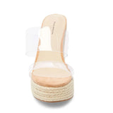 Transparent PVC Slope Heel Fashion Large Size Sandals Chengdu Fashion Women's