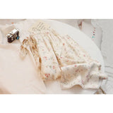 Pyjama Pour Femme Floral Print Women's Pajamas Summer Trouser Suits Nightie Home Clothes Lounge Wear Two Piece