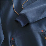 Zingj Design Sense Hoodies Women Casual Fashion Hoodie Autumn Winter Plus Velvet Thick Niche Embroidered Hooded Jacket Trend 2101 1215-0-Outfit