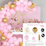 Silver Macaron Birthday Balloon Garland Arch Kit Party Foil Metal Balon Weding Baby Shower Birthday Party Decor Kids Adults