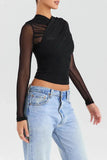 Sheer Zip-Up Mesh