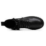 2025 New Youth Cylinder Round Head High Help Thick Bottom Men With Big Head Trend Martin Boots