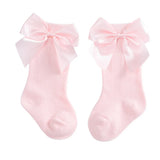 Baby Girls Socks New Kids Socks Toddlers Girls Big Bow Knee High Long Soft Cotton Lace Baby Socks Children Socks