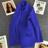 Tidal Suit Jacket Woman 2025 Spring And Autumn New Design Sense Fashion Double Buckle Niche Suit