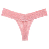 Lace Women's Thongs Floral G-String Temptation Low-waist Panty Transparent Hollow Out Underwear Female Erotic Panties