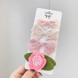 New Leopard Printed Bowknot Hair Clips For Cute Girls Lace Handmade Hairpins Boutique Barrettes Kids Hair