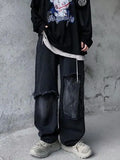 Women Loose Vintage Pants Girl Fashion Harajuku Baggy Jeans Casual Funny Clothing Ins Gothic Trousers Summer Straight