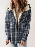 2025 Women's Jacket Long Sleeve Hairy Hooded Jacket Jacket With