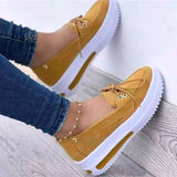 New Thick-Soled Round Head With One-Legged Pedal Lef Shoes Large-Size Women's Casual Single