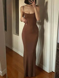 Solid Color Slim Maxi Slip