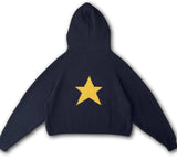 Back Star Print Hooded Oversized SweaterOutfit