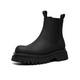 Zingj / Winter 2023 Fashion Thick Bottom Joker Chimney Casual Vintage Middle Sleeve For Chelsea Boot