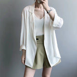 Autumn Women Blouse Slik Office Lady Elegant Shirts Long Sleeve Harajuku Oversized Korean Fashion Female Chiffon