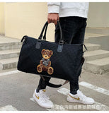 Zingj Travel Bag Dry And Wet Separation Men And Women Short Distance One Shoulder Hand Matching With Trolley Box Independent Shoe Compartment Sports Fitness-Outfit