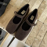 Wind Temperament Light Mary Jane Shoes 2025 Winter Explosion Elegant Mary Jane Women Shoes Coarse Heel Anti-Slip Single