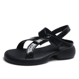 One Foot Pedal Sports Roman Sandals Women 2025 Summer Platform Retro Casual Fashion Beach Cool Drag