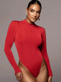 New Autumn Bodysuits Women Clothes Long Sleeves Winter Warm Slim fit Female Sexy Solid Bodysuit Casual Tops Women