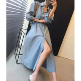 Vintage Full Sleeve Shirt Dress Autumn Slim Waist Ladies A-line Dress Vestidos Femme