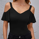 Elegant Ruffled Slim Fit Camisole Casual