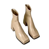 Zingj High-Heeled Boots Female Autumn 2024 Thick Platform Thin Boots Increased Elastic Boots Waterproof Platform Martin Boots Thick Heel Ankle
