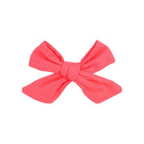 Flower Cotton Hair Bows With Clip For Baby Girls Plaid Boutique Hair Clips Hairgrip Barrettes Headwear Hair