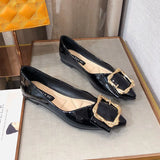 Shoes Children's New Spring 2025 Sharp-Pointed Light-Mouthed Single-Shoe Red Wedding Shoes Mother Soft-Soled Bean