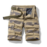 Summer New Men's Casual Retro Classic Pocket Overalls Shorts Jacket Fashion Twill Cotton Camouflage Shorts Men's