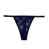 Cotton Lace Thongs Women Transparent Low-waist Underpant Hollow Out Thong Female G-String Underwear Lingerie