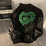 letter embroidery high quality baseball uniform jacket women y2k streetwear hip hop loose oversize couple jacket