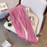Zingj Wide Leg Pants Women's Pants Spring And Autumn 2024 New High Waist Hanging Feeling Straight Tube Advanced Sense Show Thin White Pants