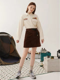 Women's New Korean Fashion Bear Jacquard Skirt High Waist Knitted Skirt Bag Hip Kawaii Mini