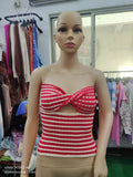 Zingj And Summer 2024 Sweater Hot Style Women's Sexy Striped Sweater Knit Strap Wipe-Outfit