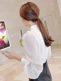 Professional 100-Folded Chiffon Women's Clothing Famous Chic Design Lantern Sleeves Fashion Bottom
