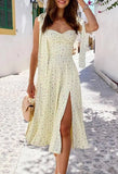 Summer Floral Print Midi Dress- Outfit