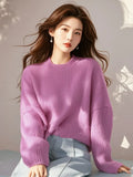 Fragrant Wind Soft Long-Sleeved Sweater Women 2025 Autumn And Winter New Lazy Loose Knitted Shirt