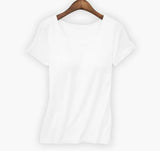 Women 2021 Women Gym shirt O-neck Padded Bra t-shirt Elastic Breathable Basic t-shirt Braless