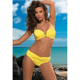 Bikini 2021 Women Swimsuit Push Up Swimwear Halter Bikini Set Vintage Beach Bathing Suit Swim Wear Brazilian