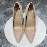 green Gretel bling stiletto shoes 12cm 10cm 8cm high heels pointed toe handmade good quality women pumps LF029