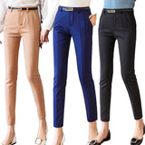 Women 2019 New Ankle-length Capris Female Leggings Pantalon Femme Workwear Slim High Waist Elastic Casual Woman