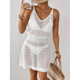 Women's Jersey Knitted Sling Dress To Collect Waist Sling Skirts Beach Dress Beach