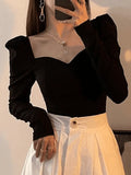 Ruched Puff Sleeve Blouse- Outfit
