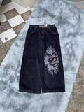 Zingj Year's Popular Style Graphics Jeans Y2K Hip-Hop Loose Jeans For Men And Women Harajuku 211-1-Outfit