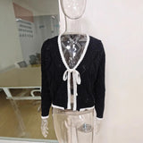 Women's Fashion Retro Long-Sleeved Collar Short