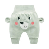 Cute Pants Boys Girl Cartoon High Waist Protection Belly Children Toddler Spring Autumn Winter Newborn Warm Velvet