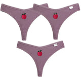 Embroidery Cotton G-String Women's Panties Underwear Female Panties For Women Low Rise Comfortable Thongs Woman