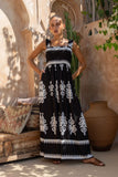 Zingj New Women's Hot Selling Beach Dress Holiday Wind Print Slip