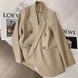 Zingj Spring And Autumn Outfit Fried Street Loose Leisure Versatile Autumn Suit Jacket Female Korean Black Suit